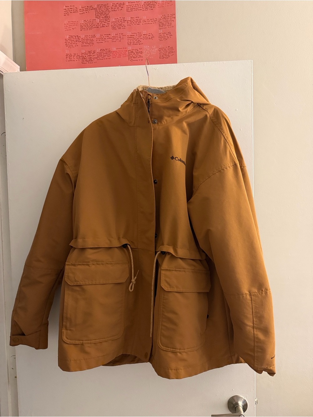 Columbia Women's Hooded 3 in 1 Jacket in Mustard Brown